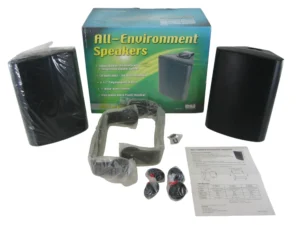 CSI/Speco SP-600AE All-Environment Weatherproof 2-Way Stereo Speakers (Black) New-Old-Stock