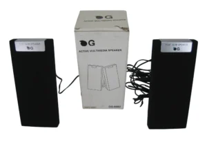 OG OG-008U Active Multimedia Flat Slim Speakers (Black) New-Old-Stock 90-Day Warranty