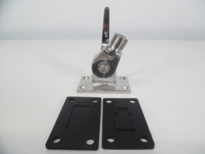 D. Lilly 105B Ratchet  Mount For VHF 1-14 Stainless Steel Laydown Mount - New- Out Of Box