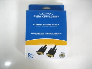 Ultra U12-41606 SVGA 10ft Video Cable Male to Male Connectors 1920x1200 *NEW*