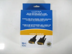 Ultra U12-41620 DVI-D Video Cable 24-Pin Dual-Link Video Extension Cable 15ft Male - Female