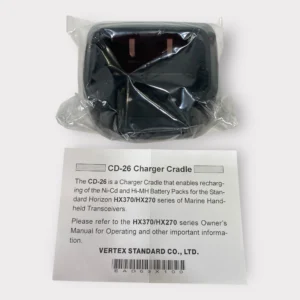 Vertex Standard CD-26 Charger Cradle Desktop Charger For Standard Horizon HX-270/ HX-370 Model Radios **New**