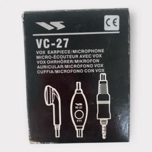 Vertex Standard VC-27 Vox Earpiece/ Microphone PPT for Standard Horizon Portable Radios **New**