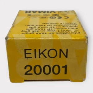 Vimar Eikon 20001 1-Way Rocker Off Switch 16AX/250V - Grey **New**