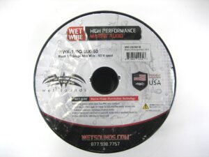 Wet Sounds Wet Wire Series Black Frost 1/0 Gauge Amp Wire 17FT Spool 90 Day Warranty