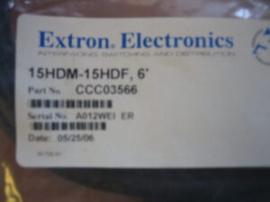 Extron Electronics CCC03566 15 Pin Male To Female VGA Adapters (15HDM-15HDF) 6 FT