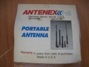Antenex Laird Portable 9-48" VHF Antenna BNC Connector - DF 155-164MHz *NEW*