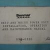 Benmar HS50 and HS100 Power Unit Installation, Operation and Maintenance Manual - Free Shipping