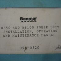 Benmar HS50 and HS100 Power Unit Installation, Operation and Maintenance Manual - Free Shipping