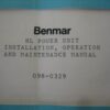 Benmar HL Power Unit  Installation, Operation and Maintenance Manual - Free Shipping