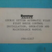Benmar Autopilot Pilot House Control Install, Operation and Maintenance Manual