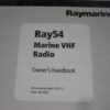 Raymarine Ray54 Marine VHF Radio Owner's Handbook - Free Shipping