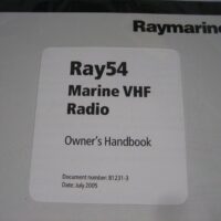 Raymarine Ray54 Marine VHF Radio Owner's Handbook - Free Shipping