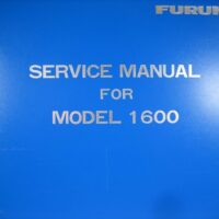 Furuno Model 1600  Hard Cover Service Manual - Free Shipping