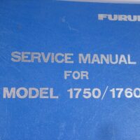 Furuno Model 1750/1760 Marine Radar  Hard Cover Service Manual - Free Shipping