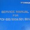 Furuno FCV-500/500A-501/501A Color Video Sounder Hard Cover Service Manual - Free Shipping