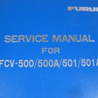 Furuno FCV-500/500A-501/501A Color Video Sounder Hard Cover Service Manual - Free Shipping