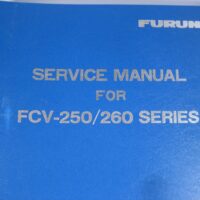 Furuno FCV-250/260 Series Color Video Sounder  Hard Cover Service Manual - Free Shipping