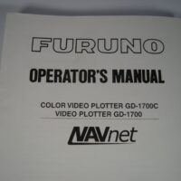 Furuno Navnet Color Video Plotter GD-1700C   and GD-1700 Operator's Manual