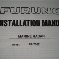 Furuno Marine Radar Model FR-7062 Installation  Manual - Free Shipping