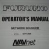 Furuno Navnet Model ETR-30N Network Sounder  Operator's Manual - Free Shipping