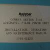 Benmar Course Setter 21HS AutoPilot Install Operation and Maintenance Manual