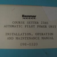 Benmar Course Setter 21HS AutoPilot Install Operation and Maintenance Manual