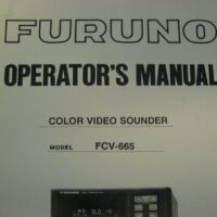 Furuno Color Video Sounder FCV-665 Operator's Manual