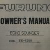 Furuno ECHO Sounder FE-6200 Owner's Manual