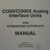 Simrad Robertson CI300/CI300X Analog Interface Units Manual