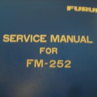 Furuno FM-252 VHF/FM Radio Telephone Hard Cover Service Manual