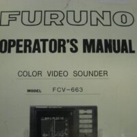 Furuno Color Video Sounder FCV-663 Operator's Manual