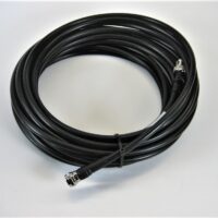 25 Feet RG59B Coaxial Cable, BNC Male / Male - Black - Used - Free Shipping