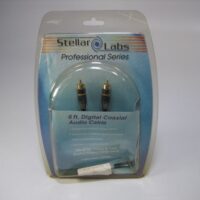 Stellar Labs 6 ft. Digital Coaxial Audio Cable Gold Plated *New Old Stock*