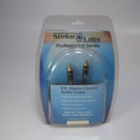Stellar Labs 9 ft. Digital Coaxial Audio Cable Gold Plated *New Old Stock*