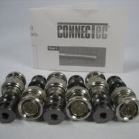 CONNECTEC CM-RGBS25-BNC RoHS RG59 Male Compression Fittings - LOT of 6 - NEW OLD STOCK
