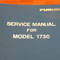 Furuno 1730 Hard Cover Service Instruction Manual Marine Radar