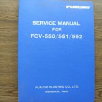 Furuno FCV-550 551 552 Hard Cover Service Instruction Manual