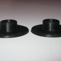 Furuno Mounting Knob *BLACK TOP HAT BUSHINGS SPACERS SET OF 2* for Large Knobs