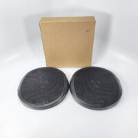 [1 Pair] Fusion Marine MS-FR702G Speaker Grilles - Black w/ Cloth - New