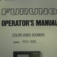Furuno Color Video Sounder FCV-522 Operator's Manual