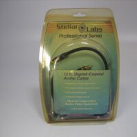 Stellar Labs 12ft. Digital Coaxial Audio Cable-Gold Plated-New Old Stock