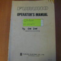 Furuno Operator's Manual f/ GP-500 GPS Navigator - Free Shipping