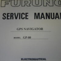 Furuno Service Manual f/ GPS Navigator GP-80 - Free Shipping