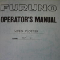Furuno Operator's Manual f/ Video Plotter RP-17 - Free Shipping