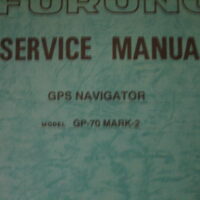 Furuno Service Manual f/ GPS Navigator GP-70 Mark-2 Free Shipping