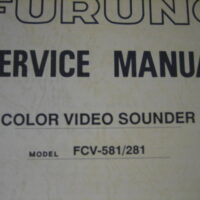 Furuno Service Manual f/ Color Video Sounder FCV-581/281 - Free Shipping