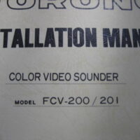Furuno Installation Manual f/ Color Video Sounder FCV-200/201 - Free Shipping