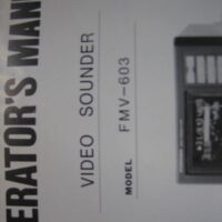 Furuno Operator's Manual f/ Video Sounder FMV-603 - Free Shipping