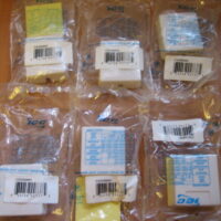 ICC #68  Wall Phone Jack - 4 Wire w/Wiring Diagram  - Lot of 6  - Free Shipping